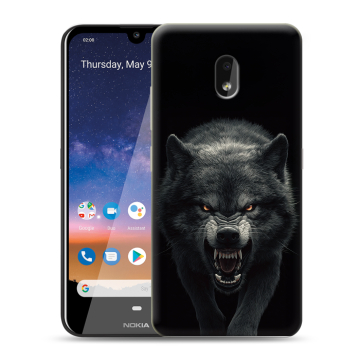 Силиконовый чехол на Nokia 2.2 с принтом Волк