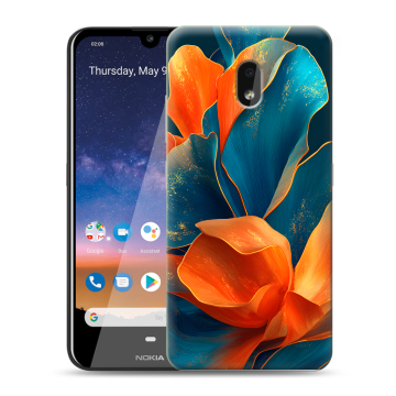 Силиконовый чехол на Nokia 2.2 с принтом Цветы