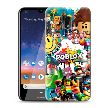 Силиконовый чехол на Nokia 2.2 с принтом Roblox Роблокс Силиконовый чехол на Nokia 2.2 с принтом Roblox Роблокс