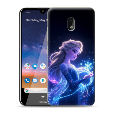 Силиконовый чехол на Nokia 2.2 с принтом Холодное сердце Frozen Силиконовый чехол на Nokia 2.2 с принтом Холодное сердце Frozen