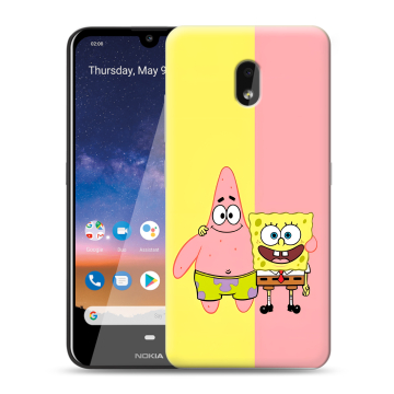 Силиконовый чехол на Nokia 2.2 с принтом Спанч боб Спанчбоб