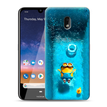 Силиконовый чехол на Nokia 2.2 с принтом Миньоны Силиконовый чехол на Nokia 2.2 с принтом Миньоны