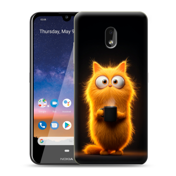 Силиконовый чехол на Nokia 2.2 с принтом Смешной кот Силиконовый чехол на Nokia 2.2 с принтом Смешной кот