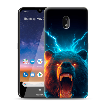 Силиконовый чехол на Nokia 2.2 с принтом Медведь