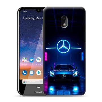 Силиконовый чехол на Nokia 2.2 с принтом Mercedes Мерседес Силиконовый чехол на Nokia 2.2 с принтом Mercedes Мерседес
