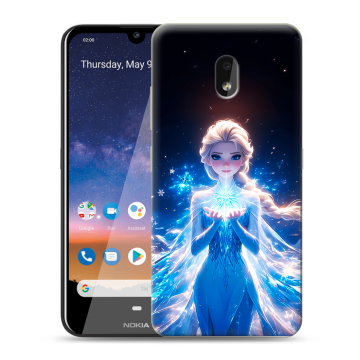 Силиконовый чехол на Nokia 2.2 с принтом Холодное сердце Frozen Силиконовый чехол на Nokia 2.2 с принтом Холодное сердце Frozen