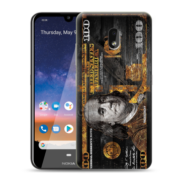 Силиконовый чехол на Nokia 2.2 с принтом Доллар деньги Силиконовый чехол на Nokia 2.2 с принтом Доллар деньги