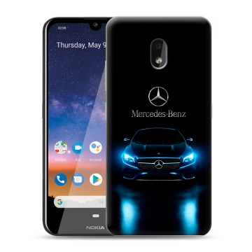 Силиконовый чехол на Nokia 2.2 с принтом Mercedes Мерседес