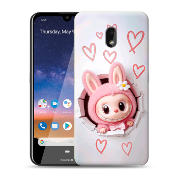 Силиконовый чехол на Nokia 2.2 с принтом Labubu Лабубу