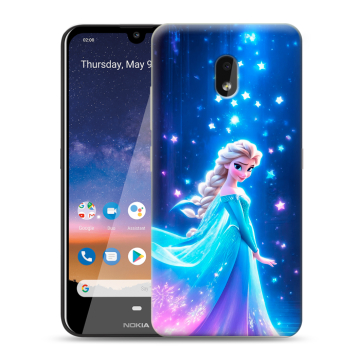 Силиконовый чехол на Nokia 2.2 с принтом Холодное сердце Frozen Силиконовый чехол на Nokia 2.2 с принтом Холодное сердце Frozen