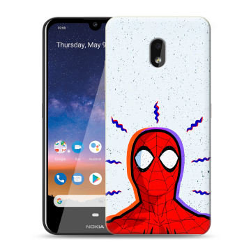 Силиконовый чехол на Nokia 2.2 с принтом Spiderman Человек паук
