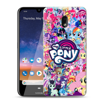Силиконовый чехол на Nokia 2.2 с принтом My little pony Дружба чудо
