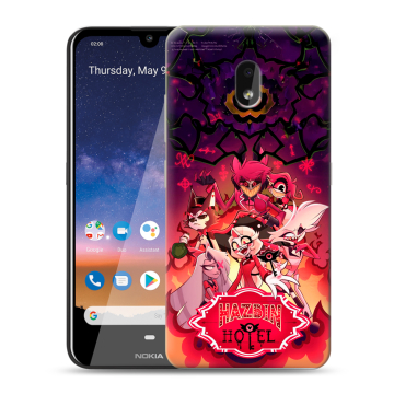 Силиконовый чехол на Nokia 2.2 с принтом Hazbin Hotel Отель Хазбин