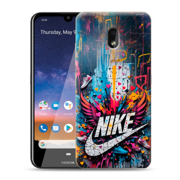 Силиконовый чехол на Nokia 2.2 с принтом Nike Найк Силиконовый чехол на Nokia 2.2 с принтом Nike Найк
