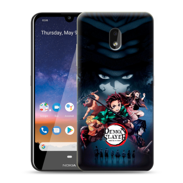 Силиконовый чехол на Nokia 2.2 с принтом Demon Slayer Клинок рассекающий демонов Силиконовый чехол на Nokia 2.2 с принтом Demon Slayer Клинок рассекающий демонов