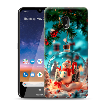 Силиконовый чехол на Nokia 2.2 с принтом Новый год