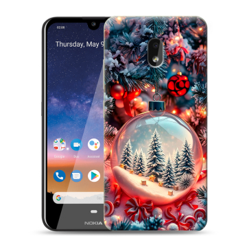 Силиконовый чехол на Nokia 2.2 с принтом Новый год