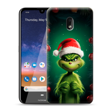Силиконовый чехол на Nokia 2.2 с принтом Гринч Новый год Рождество