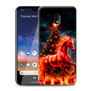 Силиконовый чехол на Nokia 2.2 с принтом Новый год