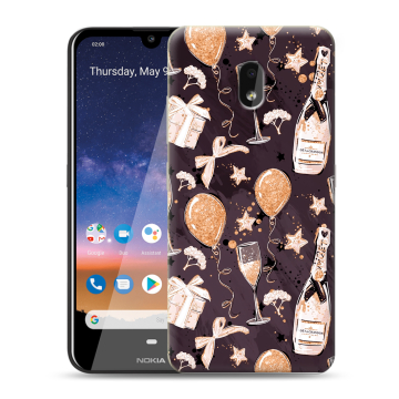 Силиконовый чехол на Nokia 2.2 с принтом Новый год