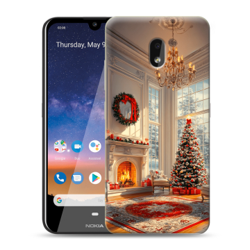 Силиконовый чехол на Nokia 2.2 с принтом Новый год