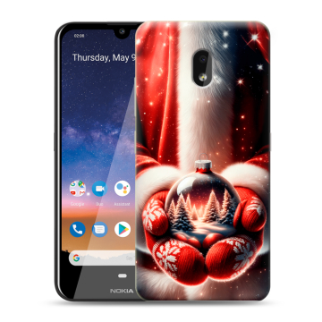 Силиконовый чехол на Nokia 2.2 с принтом Новый год