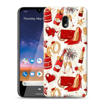 Силиконовый чехол на Nokia 2.2 с принтом Новый год
