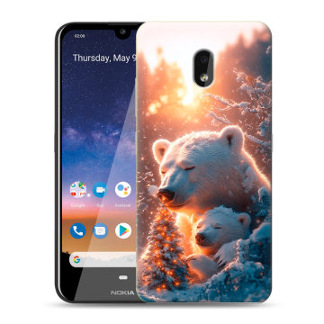 Силиконовый чехол на Nokia 2.2 с принтом Новый год