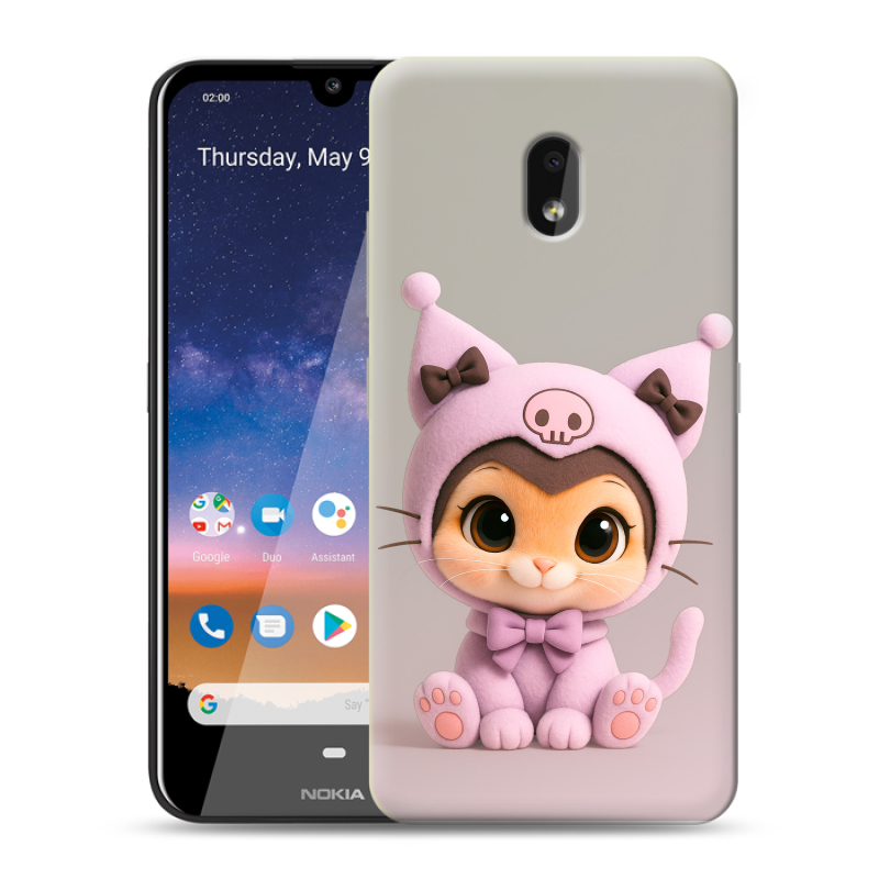 Силиконовый чехол на Nokia 2.2 с принтом Куроми Kuromi Силиконовый чехол на Nokia 2.2 с принтом Куроми Kuromi
