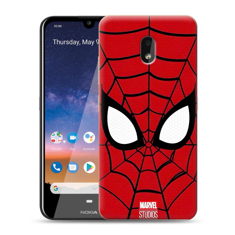 Силиконовый чехол на Nokia 2.2 с принтом человек паук spiderman Силиконовый чехол на Nokia 2.2 с принтом человек паук spiderman
