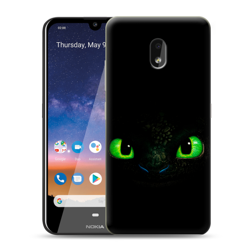Силиконовый чехол на Nokia 2.2 с принтом Как приручить дракона Силиконовый чехол на Nokia 2.2 с принтом Как приручить дракона