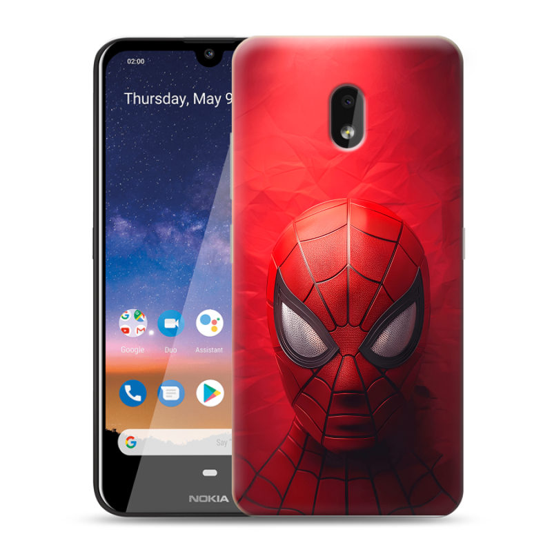 Силиконовый чехол на Nokia 2.2 с принтом Spiderman Человек паук Силиконовый чехол на Nokia 2.2 с принтом Spiderman Человек паук