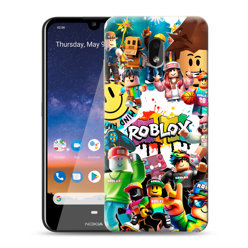Силиконовый чехол на Nokia 2.2 с принтом Roblox Роблокс Силиконовый чехол на Nokia 2.2 с принтом Roblox Роблокс