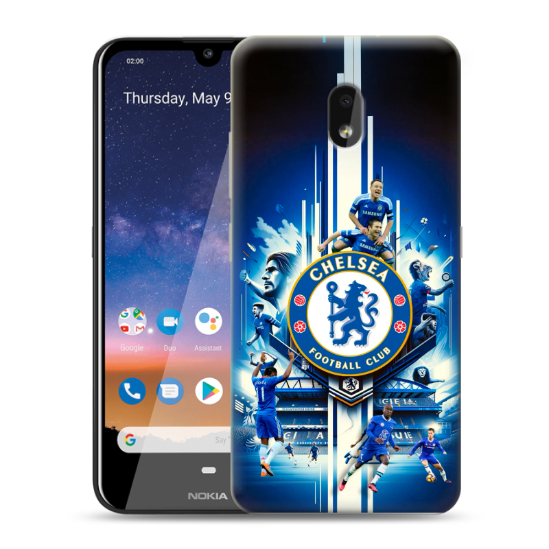 Силиконовый чехол на Nokia 2.2 с принтом Chelsea Челси Силиконовый чехол на Nokia 2.2 с принтом Chelsea Челси