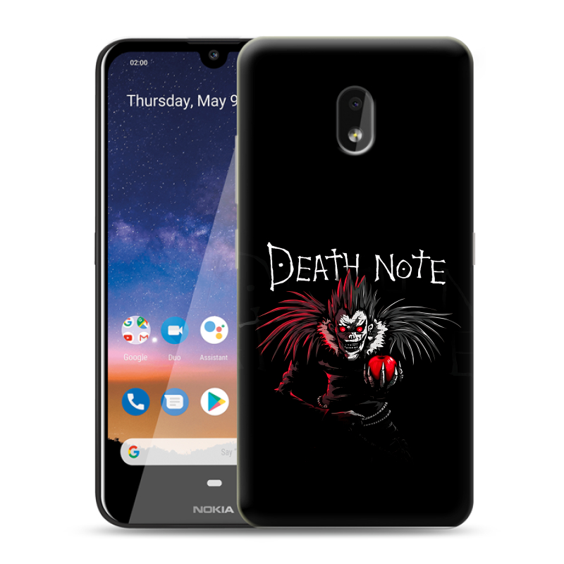Силиконовый чехол на Nokia 2.2 с принтом Death note Тетрадь смерти Силиконовый чехол на Nokia 2.2 с принтом Death note Тетрадь смерти