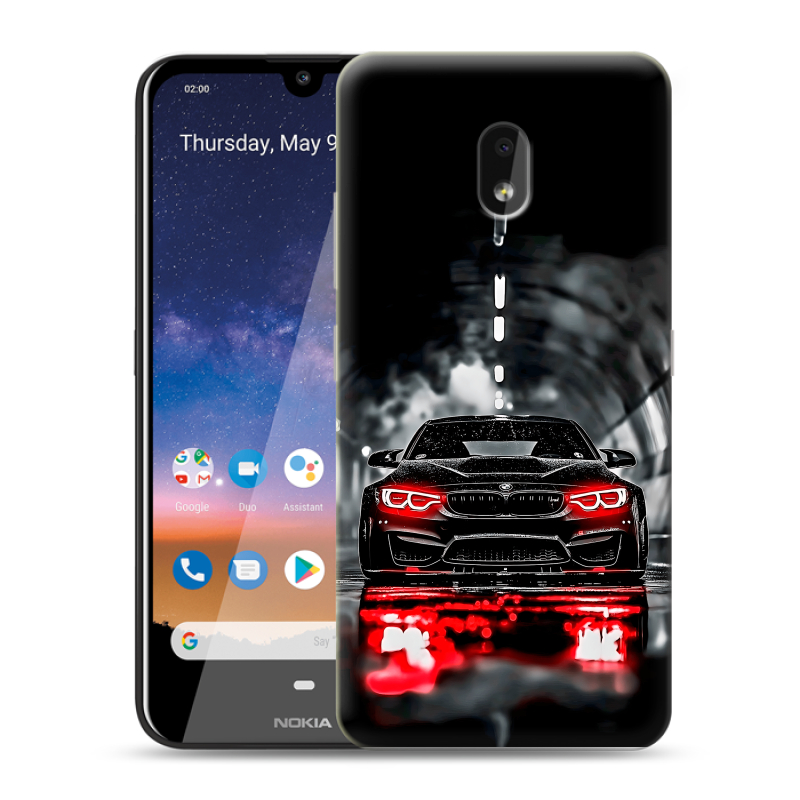 Силиконовый чехол на Nokia 2.2 с принтом BMW БМВ Силиконовый чехол на Nokia 2.2 с принтом BMW БМВ