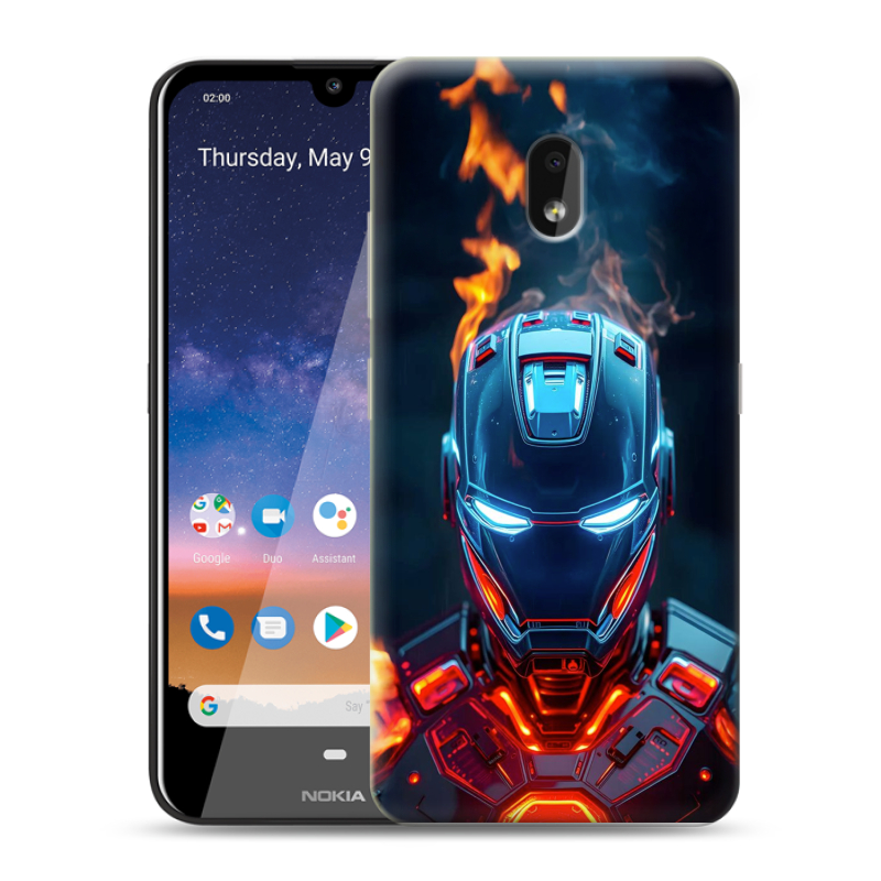 Силиконовый чехол на Nokia 2.2 с принтом IronMan Железный человек Силиконовый чехол на Nokia 2.2 с принтом IronMan Железный человек