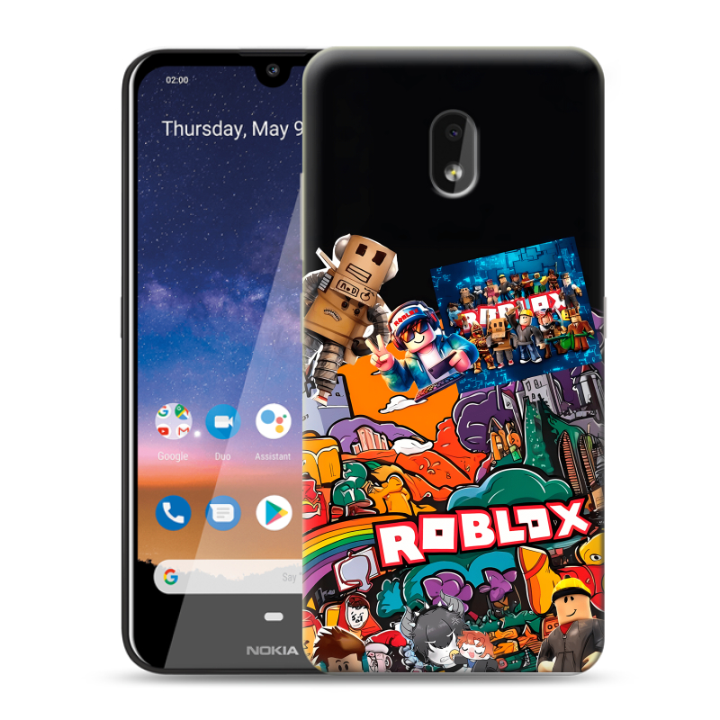 Силиконовый чехол на Nokia 2.2 с принтом Roblox Роблокс Силиконовый чехол на Nokia 2.2 с принтом Roblox Роблокс