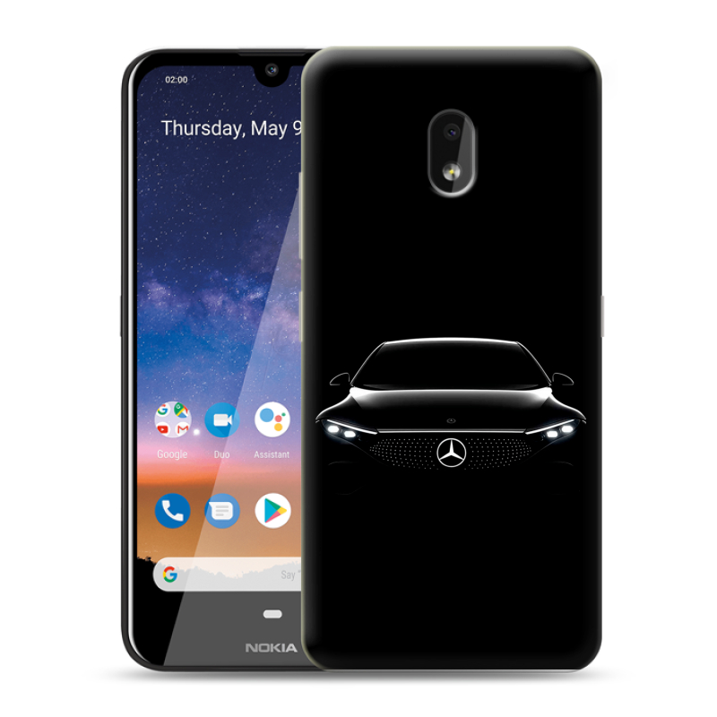 Силиконовый чехол на Nokia 2.2 с принтом Mercedes Мерседес Силиконовый чехол на Nokia 2.2 с принтом Mercedes Мерседес