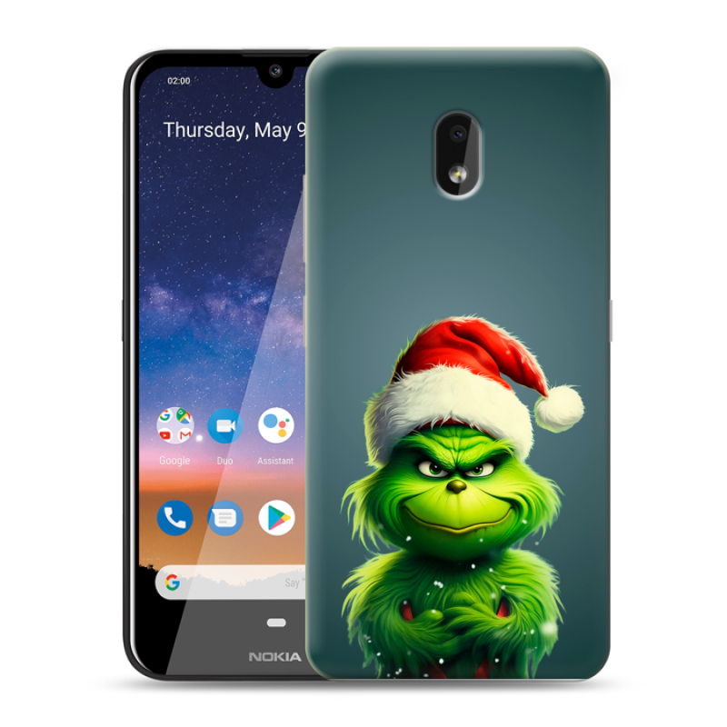 Силиконовый чехол на Nokia 2.2 с принтом Новый год Силиконовый чехол на Nokia 2.2 с принтом Новый год