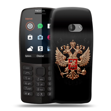 Силиконовый чехол на Nokia 210 с принтом Герб России Силиконовый чехол на Nokia 210 с принтом Герб России