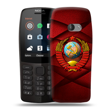 Силиконовый чехол на Nokia 210 с принтом Герб СССР Силиконовый чехол на Nokia 210 с принтом Герб СССР