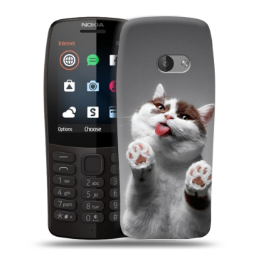 Силиконовый чехол на Nokia 210 с принтом Коты Силиконовый чехол на Nokia 210 с принтом Коты