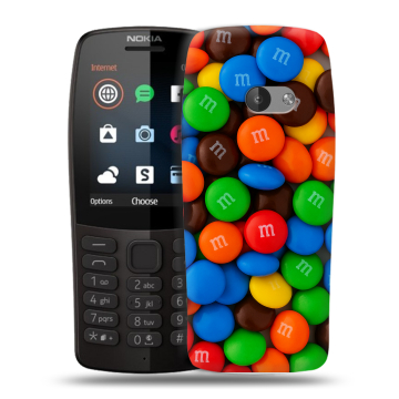 Силиконовый чехол на Nokia 210 с принтом Конфеты Силиконовый чехол на Nokia 210 с принтом Конфеты