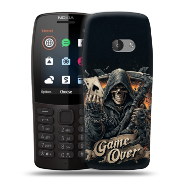Силиконовый чехол на Nokia 210 с принтом Скелет карты Силиконовый чехол на Nokia 210 с принтом Скелет карты