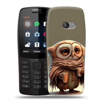 Силиконовый чехол на Nokia 210 с принтом Сова Силиконовый чехол на Nokia 210 с принтом Сова