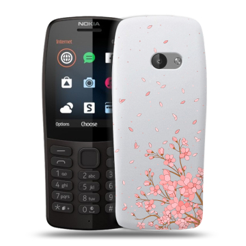 Силиконовый чехол на Nokia 210 с принтом Ветка сакуры Силиконовый чехол на Nokia 210 с принтом Ветка сакуры