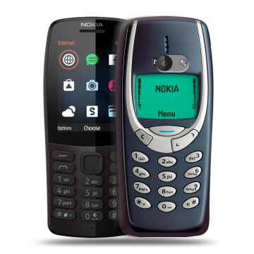 Силиконовый чехол на Nokia 210 с принтом Старый телефон Силиконовый чехол на Nokia 210 с принтом Старый телефон