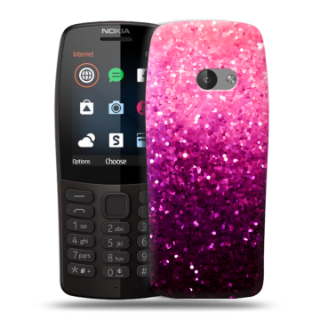 Силиконовый чехол на Nokia 210 с принтом Блестки Силиконовый чехол на Nokia 210 с принтом Блестки
