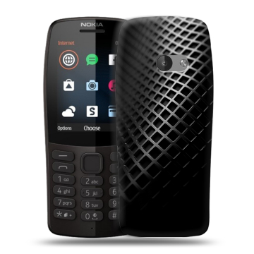 Силиконовый чехол на Nokia 210 с принтом Текстура металла Силиконовый чехол на Nokia 210 с принтом Текстура металла